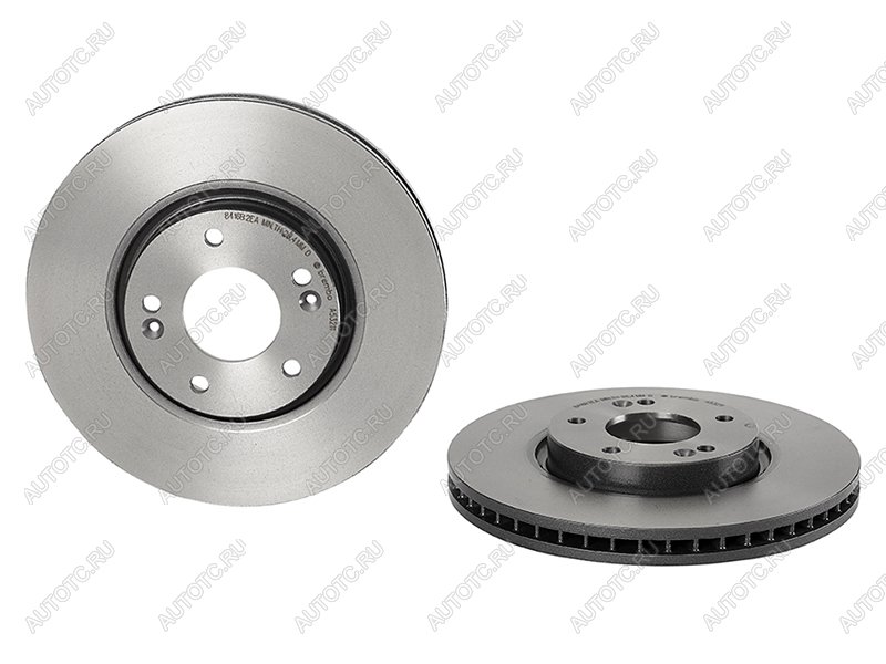 11 699 р. Диск тормозной передний Ø290 BREMBO Hyundai Creta SU (2020-2022)  с доставкой в г. Белгород