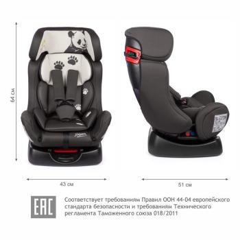 8 549 р. Автокресло детское 0-25кг (0+/I-II, 0-7лет) Диона SIGER Buick Envision рестайлинг (2017-2020) (серо-бежевое панда)  с доставкой в г. Белгород. Увеличить фотографию 4