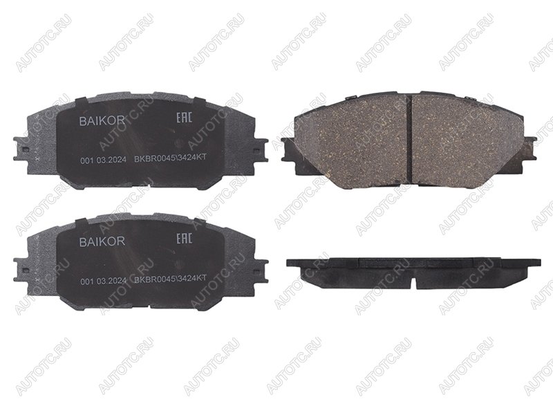 1 249 р. Колодки тормозные передние BAIKOR Toyota RAV4 XA30 5 дв. 1-ый рестайлинг (2008-2010)  с доставкой в г. Белгород