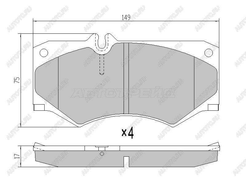 3 899 р. Колодки тормозные перед BREMBO Mercedes-Benz G class W463 5 дв. 2-ой рестайлинг (1998-2002)  с доставкой в г. Белгород