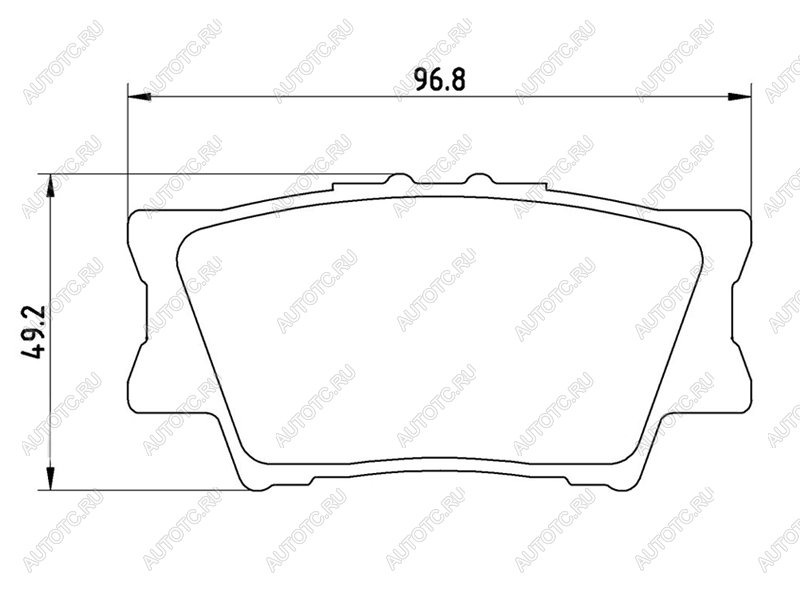 2 199 р. Колодки тормозные задние BAIKOR Toyota Camry XV40 дорестайлинг (2006-2008)  с доставкой в г. Белгород
