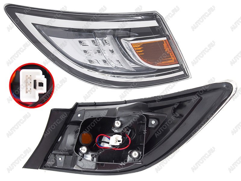 5 499 р. Фонарь задний левый (внешний, LED) SAT Mazda 6 GH рестайлинг лифтбэк (2010-2012)  с доставкой в г. Белгород