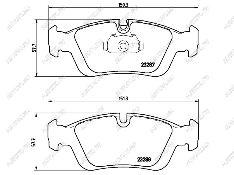 3 269 р. Колодки тормозные передние BREMBO BMW 3 серия E36 купе (1992-1999)  с доставкой в г. Белгород