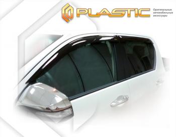 2 159 р. Дефлектора окон CA-Plastic Toyota Hilux AN120 дорестайлинг (2016-2020) (Classic  прозрачный)  с доставкой в г. Белгород. Увеличить фотографию 2