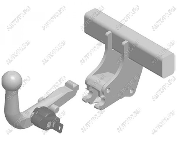 22 699 р. Фаркоп (быстросъемное крепление шара) Galia Toyota Land Cruiser 90 (1996-2000) (оцинкованный, шар А40H (AK4, W6, BMA))  с доставкой в г. Белгород