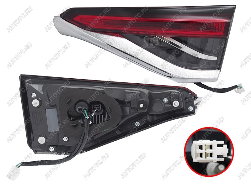 3 799 р. Правый фонарь (LED, внутренний) SAT Toyota Corolla E210 седан дорестайлинг (2018-2022)  с доставкой в г. Белгород