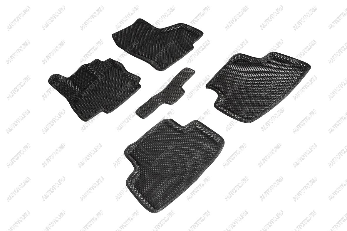 5 699 р. Коврики в салон (3D EVA РОМБ) Seintex Volkswagen Passat B8 седан дорестайлинг (2015-2019) (черный)  с доставкой в г. Белгород