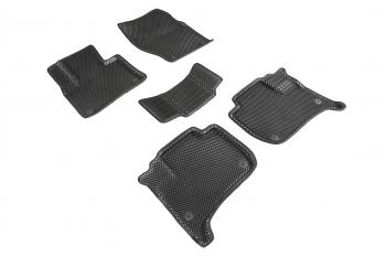 Коврики в салон (3D EVA РОМБ) Seintex Volkswagen Touareg 2 NF дорестайлинг (2010-2014) (черный)