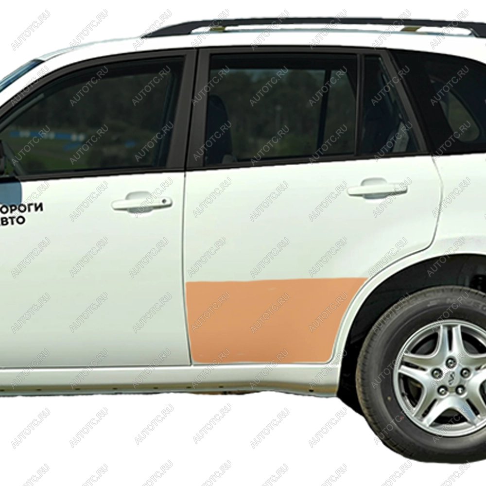 4 299 р. Ремкомплект задних дверей (пенка, 2 шт.) ПОРОГИ-АВТО Chery Tiggo T11 дорестайлинг (2005-2013) (холоднокатаная сталь 0.8 мм)  с доставкой в г. Белгород