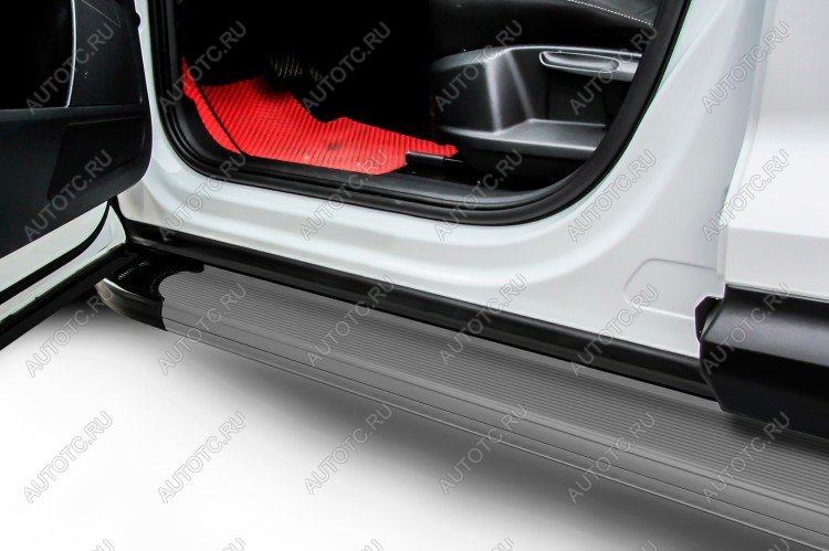 16 799 р. Пороги алюминиевые (F-SPORT) Optima SLITKOFF  Lexus NX200T  Z10 (2014-2017) (Grafit)  с доставкой в г. Белгород
