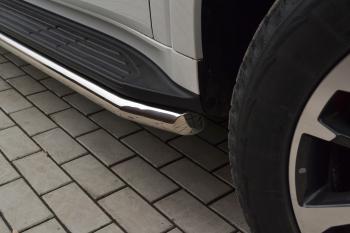 13 599 р. Защита порогов PT GROUP с окантовкой Ø51мм (НПС) HAVAL H9 2024- Haval H9 (2024-2025)  с доставкой в г. Белгород. Увеличить фотографию 3