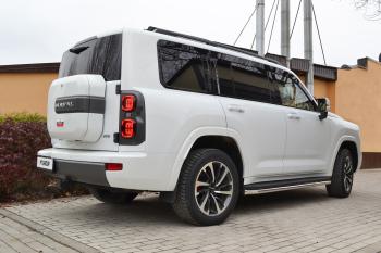 13 599 р. Защита порогов PT GROUP с окантовкой Ø51мм (НПС) HAVAL H9 2024- Haval H9 (2024-2025)  с доставкой в г. Белгород. Увеличить фотографию 5