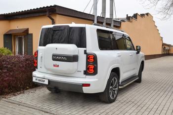 13 599 р. Защита порогов PT GROUP с окантовкой Ø51мм (НПС) HAVAL H9 2024- Haval H9 (2024-2025)  с доставкой в г. Белгород. Увеличить фотографию 7