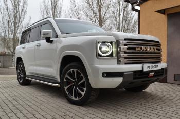 13 599 р. Защита порогов PT GROUP с окантовкой Ø51мм (НПС) HAVAL H9 2024- Haval H9 (2024-2025)  с доставкой в г. Белгород. Увеличить фотографию 9