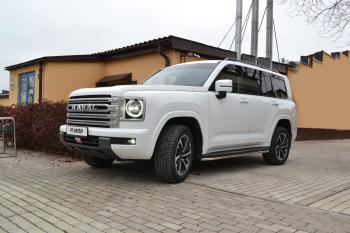 11 999 р. Защита порогов PT GROUP с окантовкой Ø38мм (НПС) HAVAL H9 2024- Haval H9 (2024-2025)  с доставкой в г. Белгород. Увеличить фотографию 5