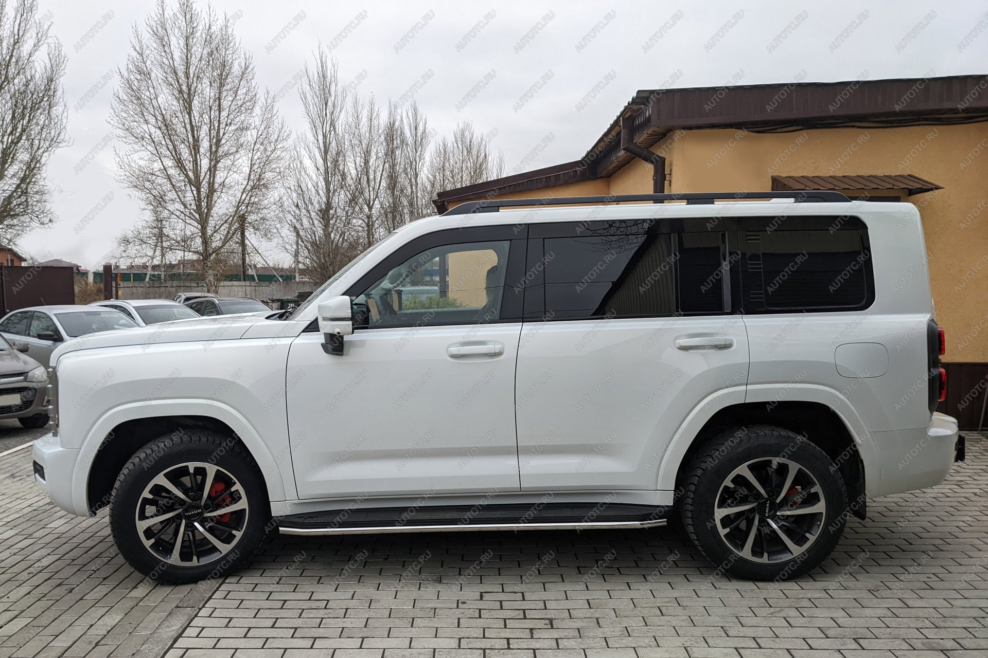 11 999 р. Защита порогов PT GROUP с окантовкой Ø38мм (НПС) HAVAL H9 2024- Haval H9 (2024-2025)  с доставкой в г. Белгород