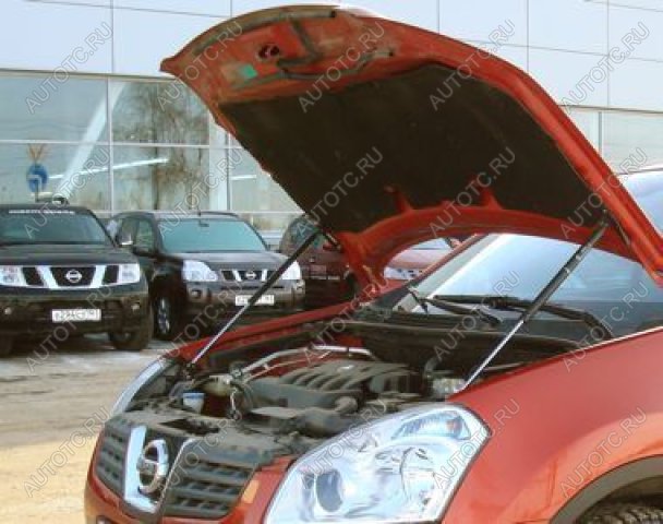 3 499 р. Упор капота ТехноМастер Nissan Qashqai 1 J10 рестайлинг (2010-2013)  с доставкой в г. Белгород
