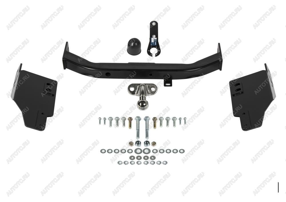 11 249 р. Фаркоп (фланцевое крепление шара) Atlas Toyota Land Cruiser Prado J120 (2002-2009) (стальной с порошковым покрытием, шар F (C, F30))  с доставкой в г. Белгород