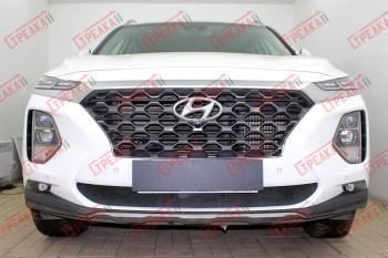 Зимняя защита на стяжке (низ) Стрелка11 Hyundai Santa Fe TM дорестайлинг (2018-2021)