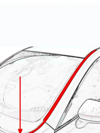 2 899 р. Водостоки лобового стекла Премиум Стрелка 11 Hyundai I40 1 VF дорестайлинг седан (2011-2015)  с доставкой в г. Белгород. Увеличить фотографию 2