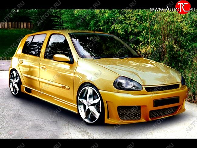 25 699 р. Передний бампер Rieger Renault Clio BB дорестайлинг, хэтчбэк 5 дв. (1998-2002)  с доставкой в г. Белгород