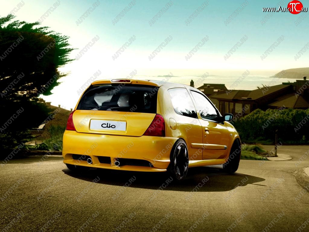 25 699 р. Задний бампер Rieger Renault Clio BB дорестайлинг, хэтчбэк 5 дв. (1998-2002)  с доставкой в г. Белгород
