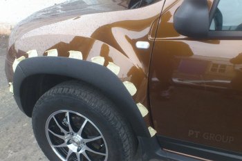 5 399 р. Комплект накладок на колёсные арки Petroil Tuning Renault Duster HS рестайлинг (2015-2021) (Текстурная поверхность)  с доставкой в г. Белгород. Увеличить фотографию 4