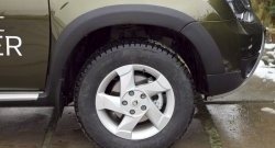8 899 р. Накладки на колёсные арки RA Renault Duster HS рестайлинг (2015-2021) (Неокрашенные)  с доставкой в г. Белгород. Увеличить фотографию 3