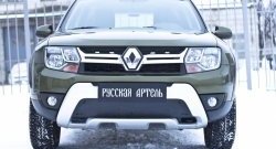 1 539 р. Зимняя заглушка решетки переднего бампера РА Renault Duster HS рестайлинг (2015-2021)  с доставкой в г. Белгород. Увеличить фотографию 2
