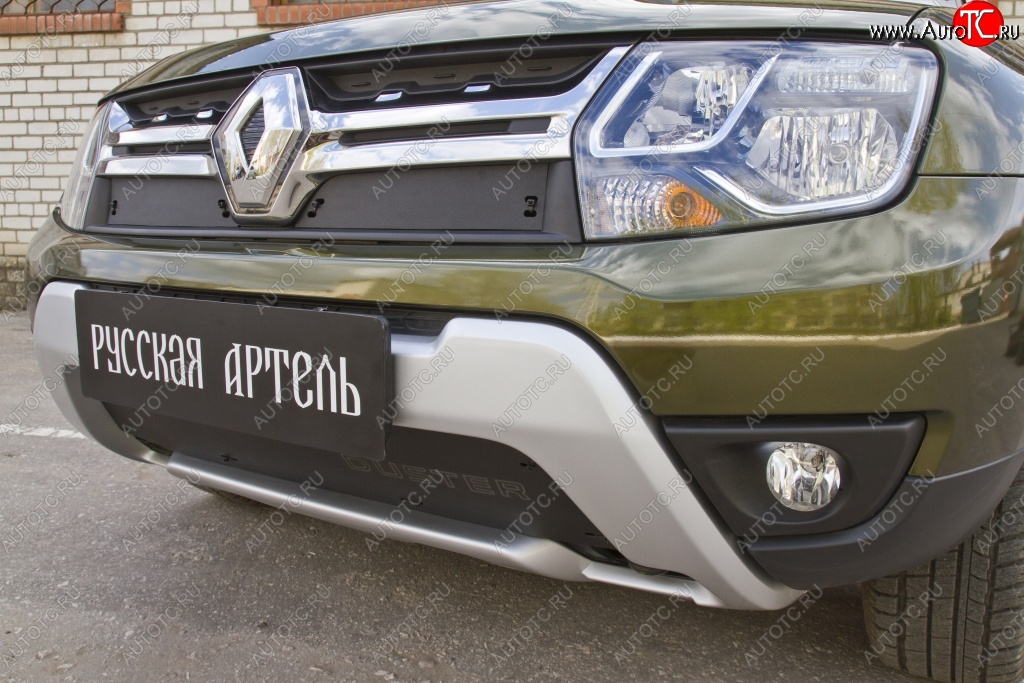 759 р. Зимняя заглушка решетки радиатора РА Renault Duster HS рестайлинг (2015-2021)  с доставкой в г. Белгород