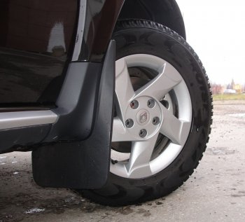 1 739 р. Брызговики Duster-Guard ПЕРЕДНИЕ широкие (2 шт.) RENAULT Duster 2012-2020  Renault Duster HS дорестайлинг (2010-2015) (Передние)  с доставкой в г. Белгород. Увеличить фотографию 3