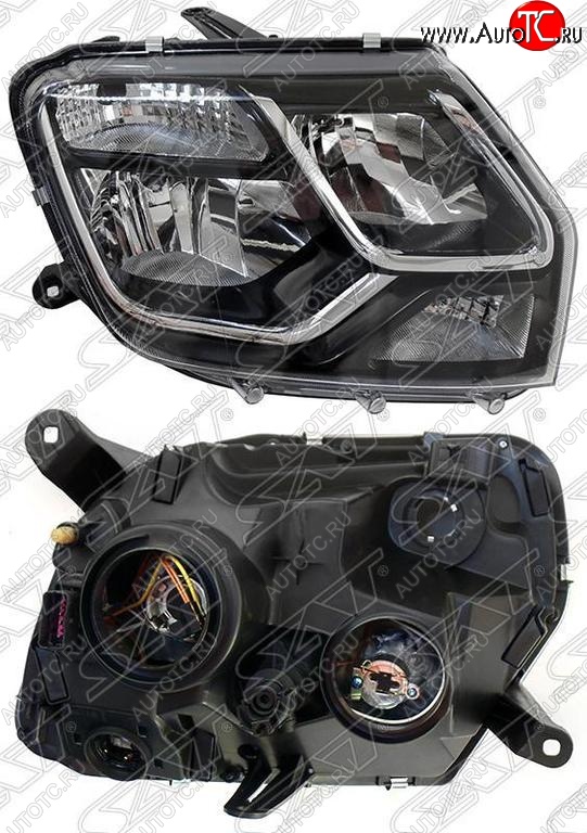 4 099 р. Правая фара SAT Renault Duster HS рестайлинг (2015-2021)  с доставкой в г. Белгород