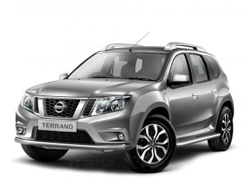 21 649 р. Порожки для ног из трубы Ø51 с алюминиевой площадкой Petroil Tuning Renault Duster HS рестайлинг (2015-2021) (Нержавеющая полированная сталь)  с доставкой в г. Белгород. Увеличить фотографию 4