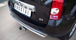 6 399 р. Одинарная защита заднего бампера из трубы диаметром 42 мм (4x4) SLITKOFF  Renault Duster  HS (2010-2015) дорестайлинг  с доставкой в г. Белгород. Увеличить фотографию 3