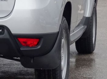 1 839 р. Брызговики Duster-Guard ЗАДНИЕ широкие (2 шт) RENAULT Duster 2012-2015) Renault Duster HS дорестайлинг (2010-2015)  с доставкой в г. Белгород. Увеличить фотографию 3