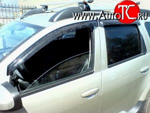 3 169 р. Дефлекторы окон (ветровики) Novline 4 шт Renault Duster HS рестайлинг (2015-2021)  с доставкой в г. Белгород