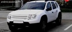 4 599 р. Решётка радиатора Next №1 Renault Duster HS дорестайлинг (2010-2015) (Неокрашенная)  с доставкой в г. Белгород. Увеличить фотографию 2