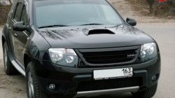 4 399 р. Решётка радиатора Next №2 Renault Duster HS дорестайлинг (2010-2015) (Неокрашенная)  с доставкой в г. Белгород. Увеличить фотографию 2