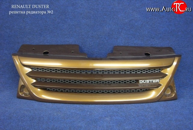 4 399 р. Решётка радиатора Next №2 Renault Duster HS дорестайлинг (2010-2015) (Неокрашенная)  с доставкой в г. Белгород