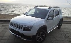 3 299 р. Решётка радиатора Sport Renault Duster HS дорестайлинг (2010-2015) (Неокрашенная)  с доставкой в г. Белгород. Увеличить фотографию 2