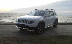 3 299 р. Решётка радиатора Sport Renault Duster HS дорестайлинг (2010-2015) (Неокрашенная)  с доставкой в г. Белгород. Увеличить фотографию 3