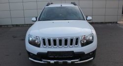 3 299 р. Решётка радиатора Sport Renault Duster HS дорестайлинг (2010-2015) (Неокрашенная)  с доставкой в г. Белгород. Увеличить фотографию 6