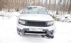 899 р. Реснички на фары DM-Style Renault Duster HS рестайлинг (2015-2021) (Неокрашенные)  с доставкой в г. Белгород. Увеличить фотографию 2