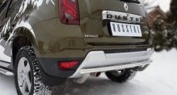 11 399 р. Одинарная защита заднего бампера из трубы диаметром 42 мм (рестайлинг) SLITKOFF  Renault Duster  HS (2010-2021) дорестайлинг, рестайлинг  с доставкой в г. Белгород. Увеличить фотографию 2