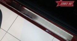 Накладки на внутренние пороги Souz-96 (без логотипа) Renault Kangoo  KW0 (2008-2013) дорестайлинг