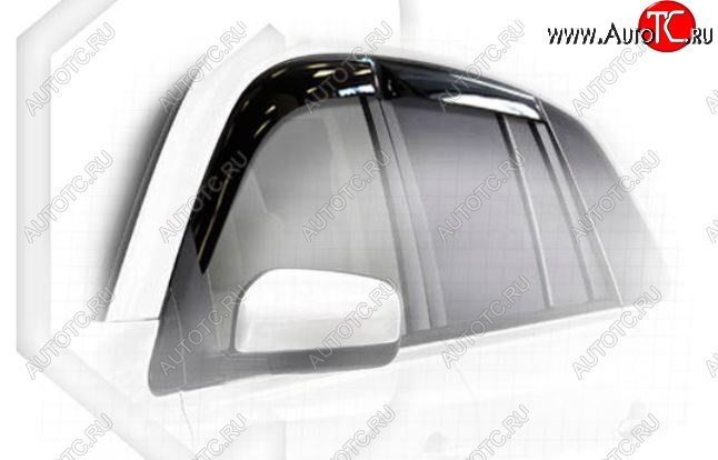 2 199 р. Дефлектора окон CA-Plastic Renault Koleos 1 Phase 2 (2011-2013) (Classic полупрозрачный, Без хром.молдинга)  с доставкой в г. Белгород
