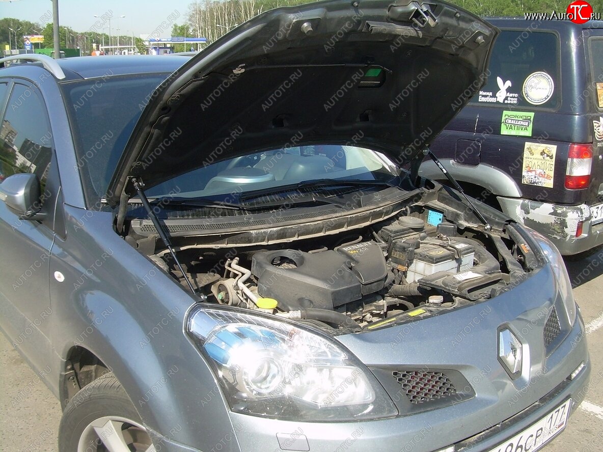 1 949 р. Упоры капота Russtal Renault Koleos 1 Phase 2 (2011-2013)  с доставкой в г. Белгород