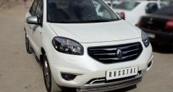 15 349 р. Одинарная защита переднего бампера диаметром 76 мм SLITKOFF Renault Koleos 1 Phase 2 (2011-2013)  с доставкой в г. Белгород. Увеличить фотографию 2