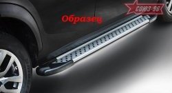 Пороги из алюминиевого профиля Souz-96 Renault Koleos ( 1) (2007-2016) Phase 1, Phase 2, Phase 3