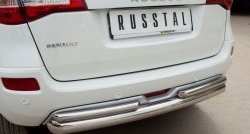 18 699 р. Защита заднего бампера (Ø76 и 42 мм, нержавейка) SLITKOFF Renault Koleos 1 Phase 2 (2011-2013)  с доставкой в г. Белгород. Увеличить фотографию 4